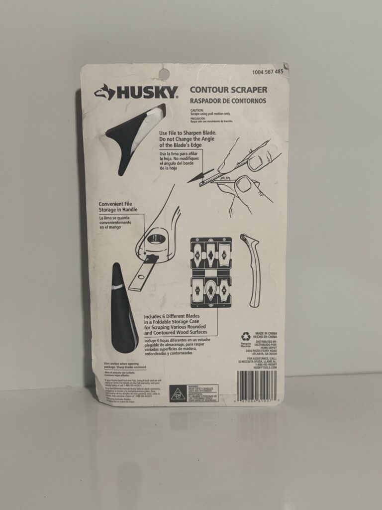 Husky Contour Scraper with 6 Interchangeable Blades | Versatile Tool for Detailed Surface Preparation - Image 7