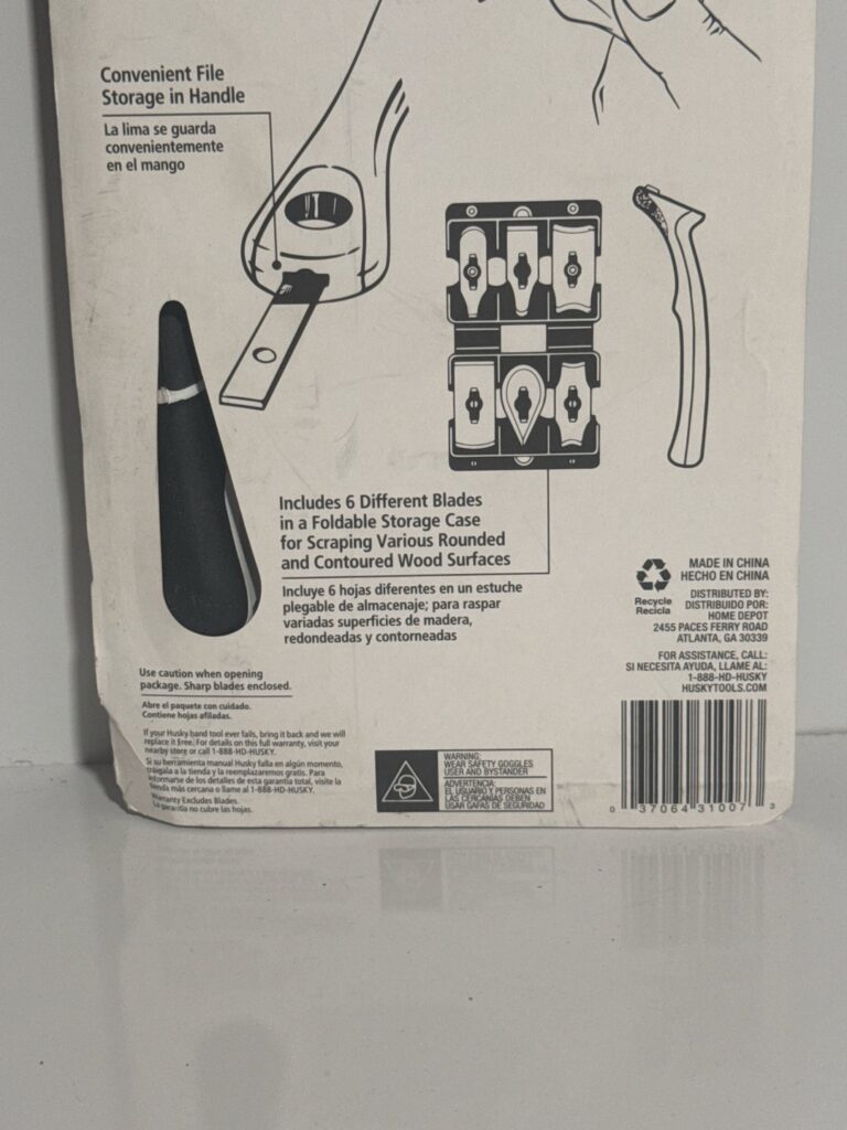 Husky Contour Scraper with 6 Interchangeable Blades | Versatile Tool for Detailed Surface Preparation - Image 5