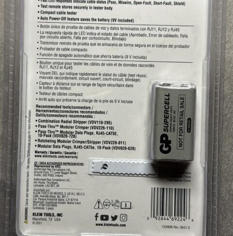 Klein Tools LAN Explorer Cable Tester with Remote — Model VDV526-100 - Image 3