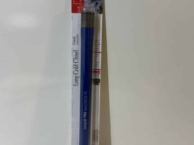 Dasco Pro Long Cold Chisel 419-0, 1" Cut, 12" Length