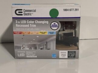 Commercial Electric 3 Inch LED Color Changing Recessed Trim