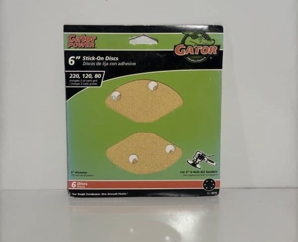 Gator 6" Stick-On Sanding Discs 80 / 120 / 220 Grit
