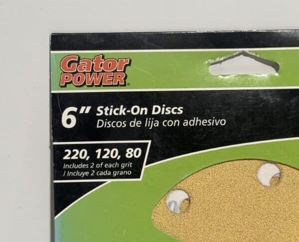 Gator 6" Stick-On Sanding Discs 80 / 120 / 220 Grit - Image 2