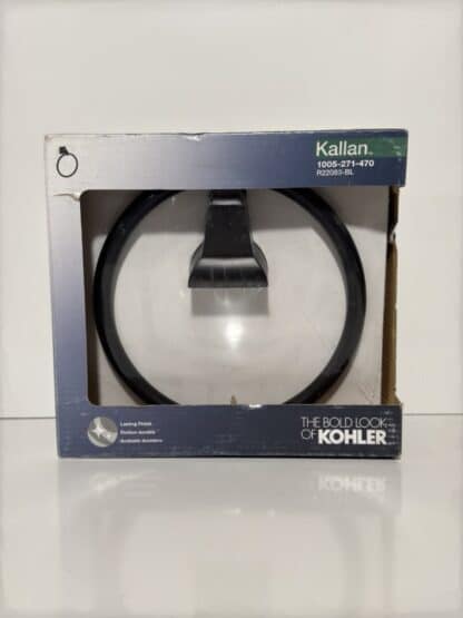 KOHLER Kallan Towel Ring in Matte Black On Sale - Image 5