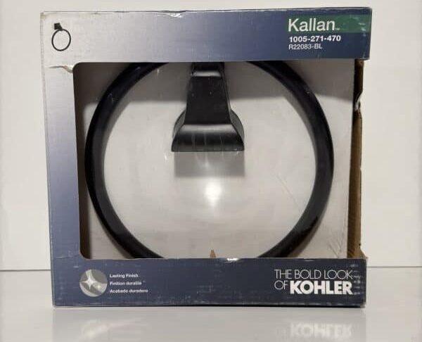 KOHLER Kallan Towel Ring in Matte Black - Image 5