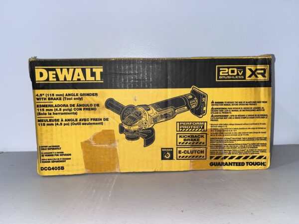 DEWALT 20V MAX XR 4.5" Brushless Angle Grinder with Brake — DCG405B