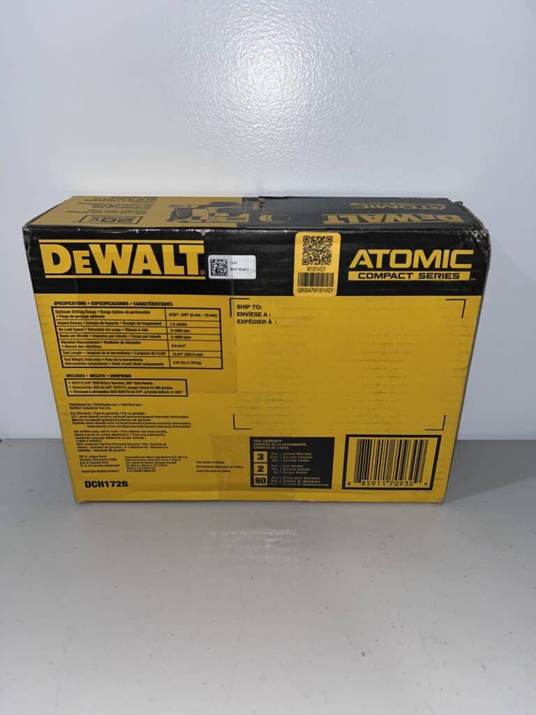 DEWALT 20V MAX Atomic Compact Series 5/8" SDS+ Rotary Hammer — DCH172B - Image 3