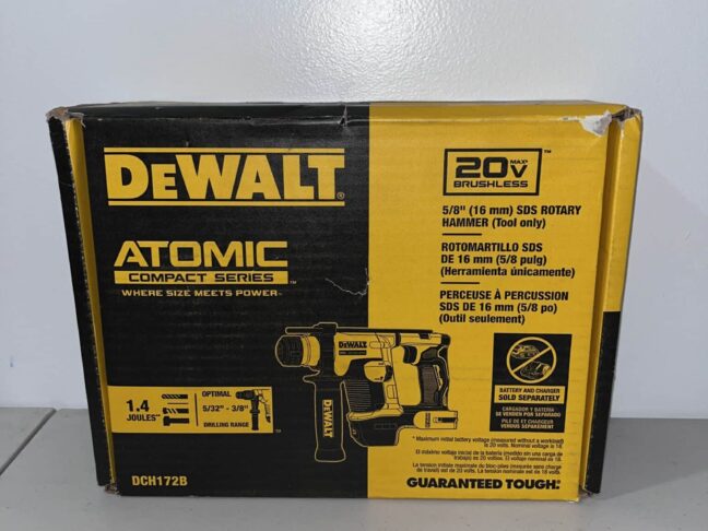 DEWALT 20V MAX Atomic Compact Series 5/8" SDS+ Rotary Hammer — DCH172B