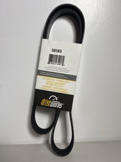 Driveworks 505K6 Serpentine Belt – 50.59" Length, 6-Rib
