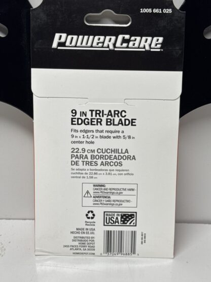 PowerCare Universal 9 Inch Tri-Arc Edger Blade - Image 5