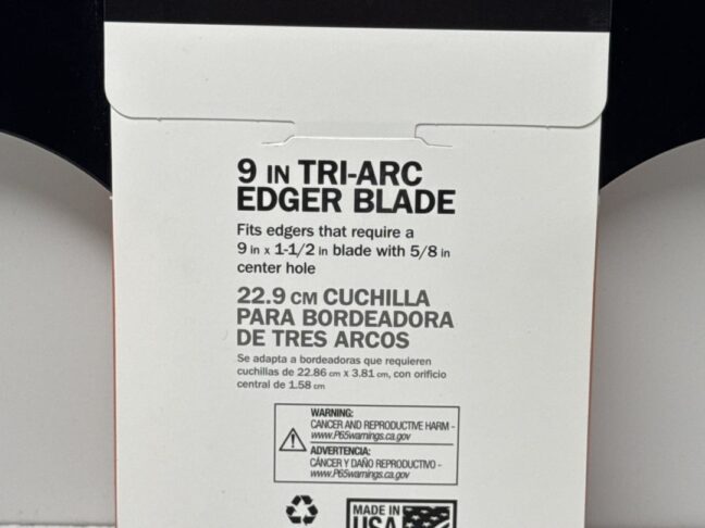 PowerCare Universal 9 Inch Tri-Arc Edger Blade - Image 5