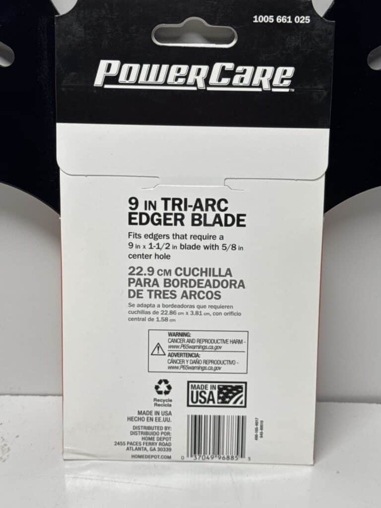 PowerCare Universal 9 Inch Tri-Arc Edger Blade - Image 5