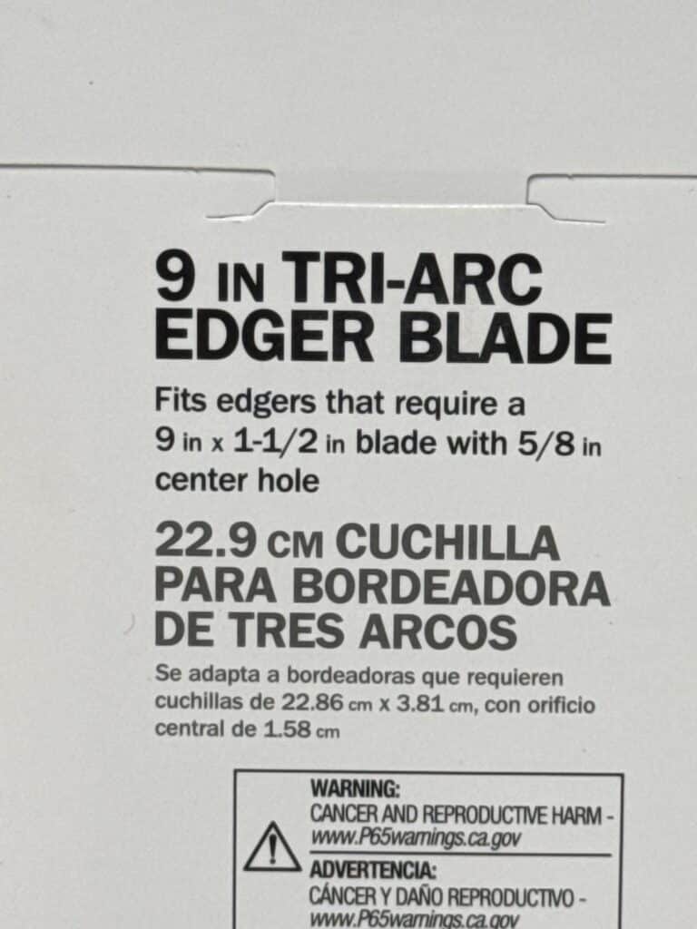 PowerCare Universal 9 Inch Tri-Arc Edger Blade - Image 6