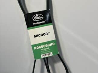 Gates K060690HD FleetRunner Heavy-Duty Micro-V Serpentine Belt – 69.01" Length, 6-Rib