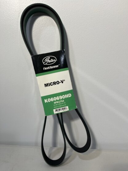 Gates K060690HD FleetRunner Heavy-Duty Micro-V Serpentine Belt – 69.01" Length, 6-Rib