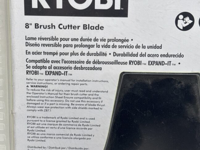 Ryobi Brush Cutter Blade 8 inch - Image 10