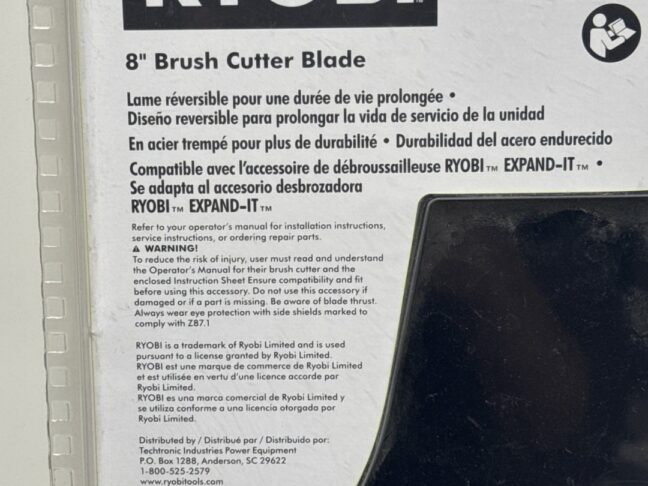 Ryobi Brush Cutter Blade 8 inch - Image 29