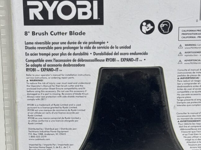 Ryobi Brush Cutter Blade 8 inch - Image 33