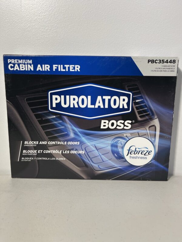 PurolatorBOSS PBC35448 Premium Cabin Air Filter with Febreze Freshness for Buick LeSabre, Lucerne; Cadillac DeVille, DTS; Oldsmobile Aurora; Pontiac Bonneville