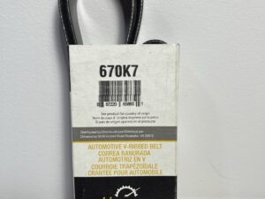 Driveworks 670K7 Serpentine Belt – 67.0" Length, 7-Rib