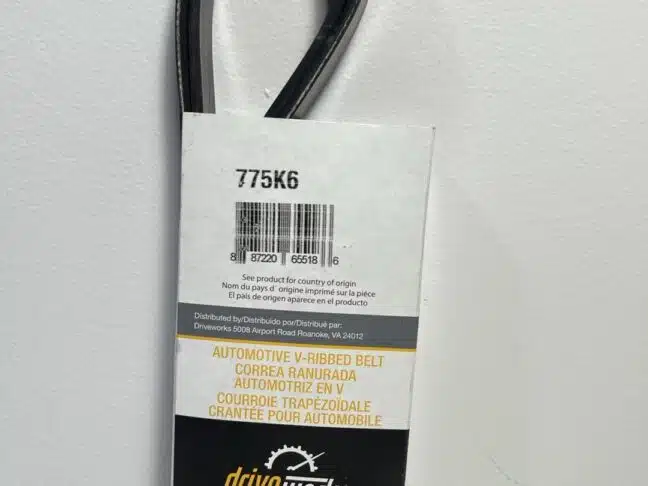 Driveworks 775K6 Serpentine Belt – 77.56" Length, 6-Rib