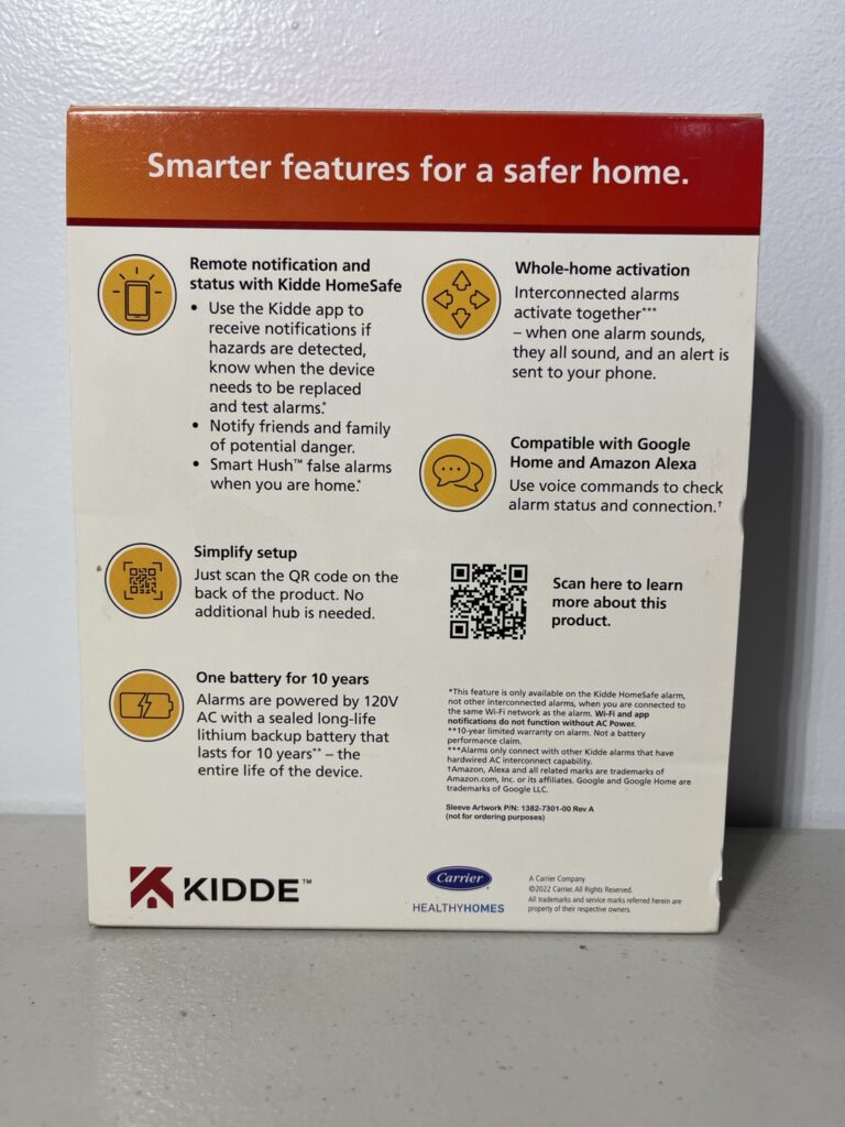 Kidde Smart Hardwired Smoke Detector with Wi-Fi Connectivity and Voice Alerts - Image 2