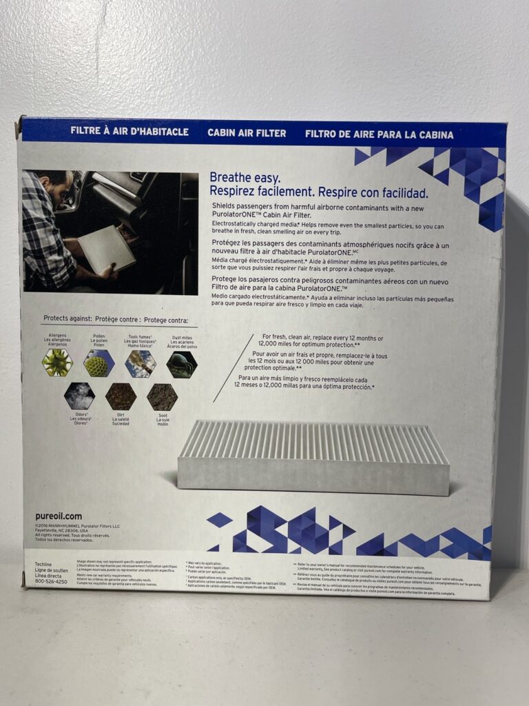 PurolatorONE C45871 Cabin Air Filter – Advanced Odor & Allergen Protection for Nissan Vehicles (2007–2017) - Image 2