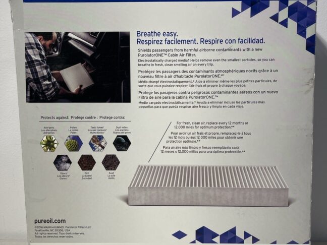 PurolatorONE C45844C Cabin Air Filter – Advanced Odor Control & Allergen Protection for Select Mercedes-Benz Models - Image 3