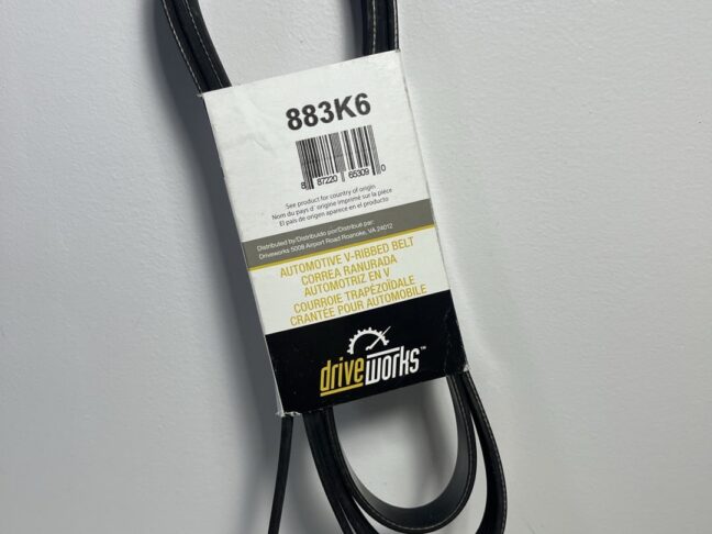 Driveworks 883K6 Serpentine Belt – 88.25" Length, 6-Rib