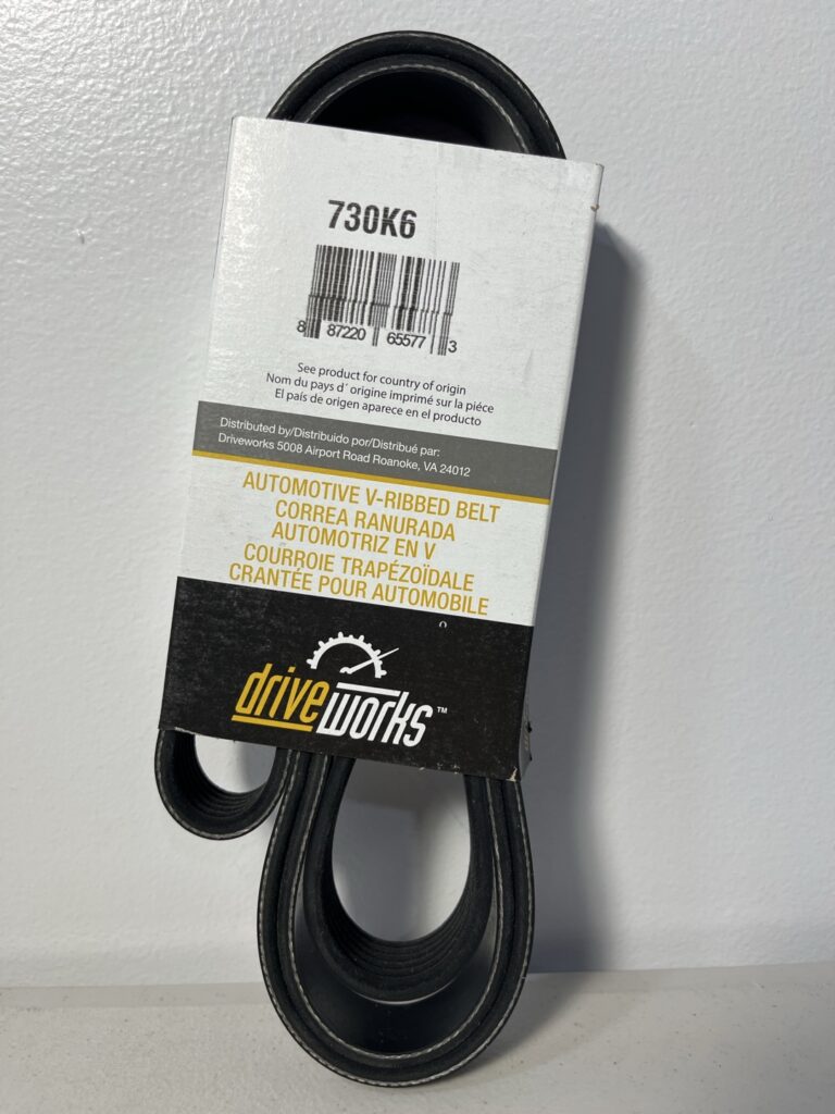 Driveworks 730K6 Serpentine Belt – 73.03" Length, 6-Rib