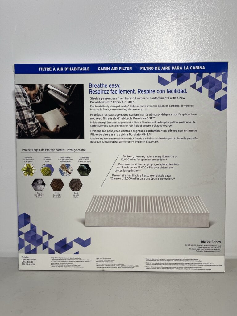 PurolatorONE C45459 Cabin Air Filter – Advanced Filtration for Acura MDX, Honda Odyssey & Pilot (1999–2008) - Image 2