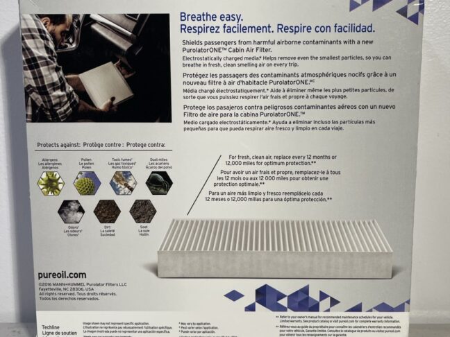 PurolatorONE C38188 Cabin Air Filter – Advanced Filtration for Toyota RAV4, Scion tC, xA & xB (2000–2010) - Image 4