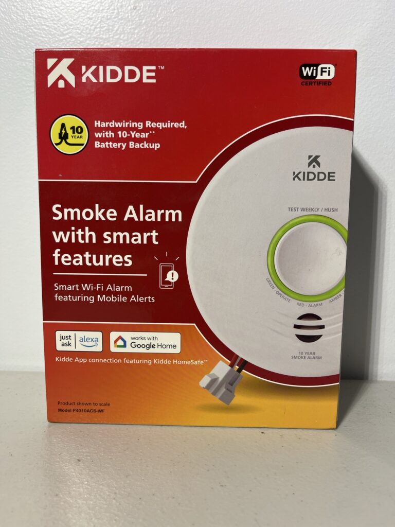 Kidde Smart Hardwired Smoke Detector with Wi-Fi Connectivity and Voice Alerts