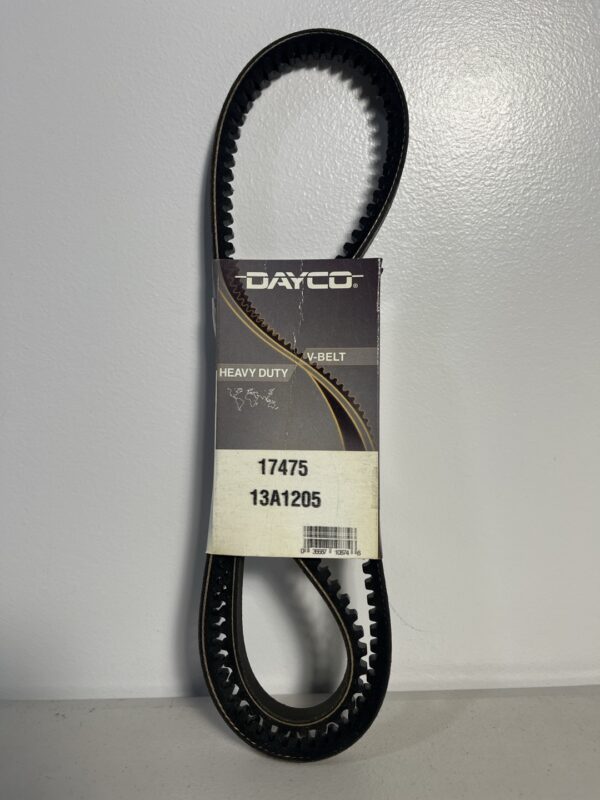 Dayco 17475 RPF Raw Edge Cogged Belt – 47.5" Length, 0.53" Width