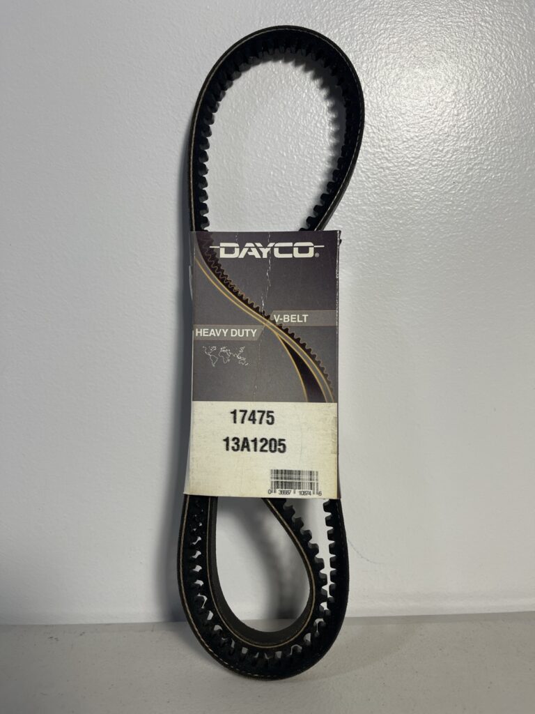 Dayco 17475 RPF Raw Edge Cogged Belt – 47.5" Length, 0.53" Width