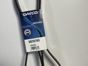 Dayco 5070763 Poly Rib Serpentine Belt – 76.25" Length, 7-Rib | Aramid-Reinforced EPDM