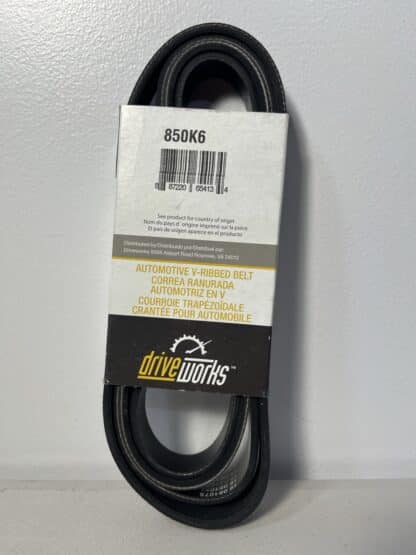 Driveworks 850K6 Serpentine Belt – 85.04" Length, 6-Rib