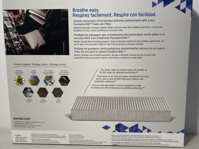 PurolatorONE C45662 Cabin Air Filter – Advanced Odor Control & Allergen Protection for Hyundai and Kia Models - Image 3