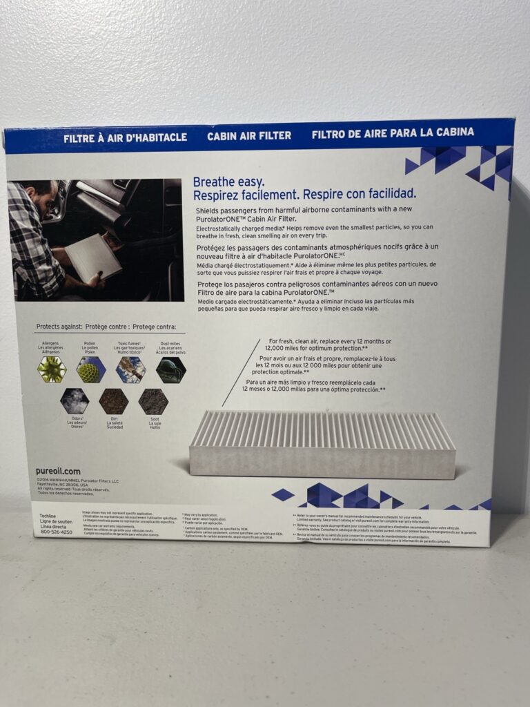 PurolatorONE C45662 Cabin Air Filter – Advanced Odor Control & Allergen Protection for Hyundai and Kia Models - Image 3