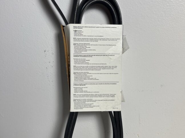 Driveworks 865K6 Serpentine Belt – 86.5" Length, 6-Rib - Image 2