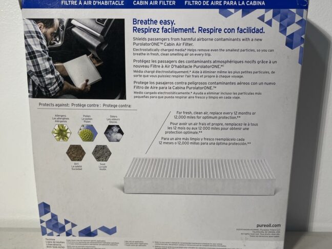 PurolatorONE C36115 Cabin Air Filter – Advanced Odor Control & Allergen Protection for Subaru Vehicles - Image 2