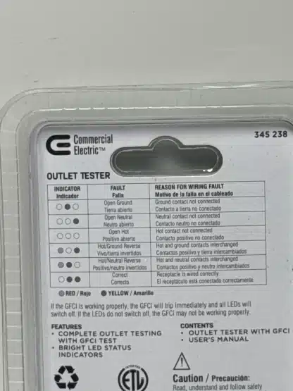 Commercial Electric Outlet Tester - Image 5