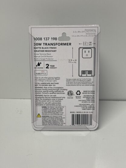 Hampton Bay 30W Transformer Matte Black - Image 5