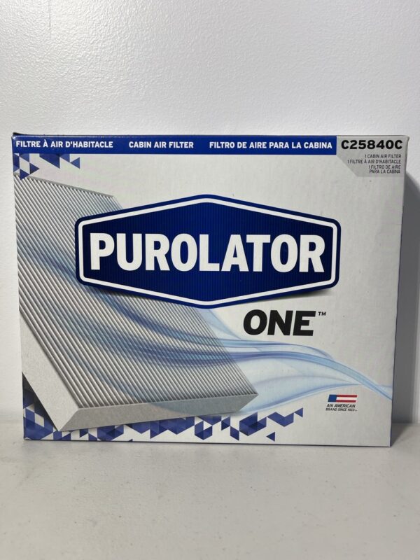 PurolatorONE C25840C Cabin Air Filter – Advanced Odor & Allergen Protection for Volvo, Land Rover, and Jaguar Models (2007–2024)