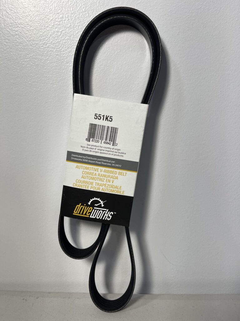 Driveworks 551K5 Serpentine Belt – 55.1" Length, 5-Rib