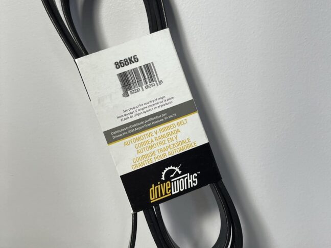 Driveworks 868K6 Serpentine Belt – 86.8" Length, 6-Rib