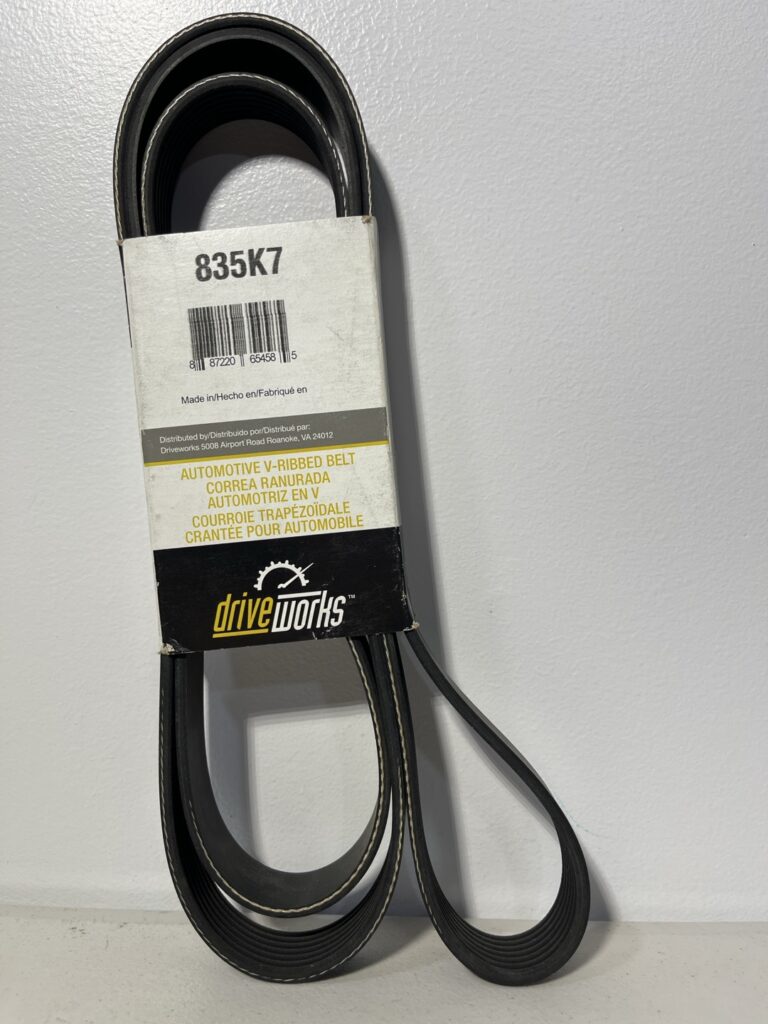 Driveworks 835K7 Serpentine Belt – 83.5" Length, 7-Rib