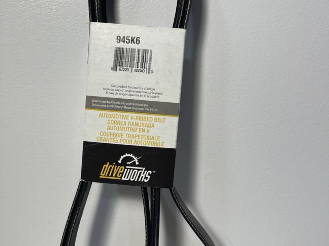 Driveworks 945K6 Serpentine Belt – 94.5" Length, 6-Rib