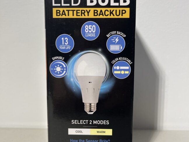 Battery-Backed LED Sensor Brite Bulb – Soft White A15, Ideal for Outage Protection & Everyday Use - Image 3