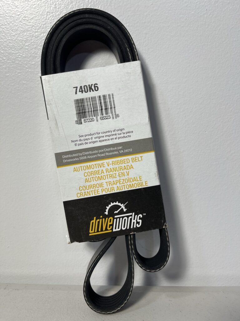 Driveworks 740K6 Serpentine Belt – 74.02" Length, 6-Rib
